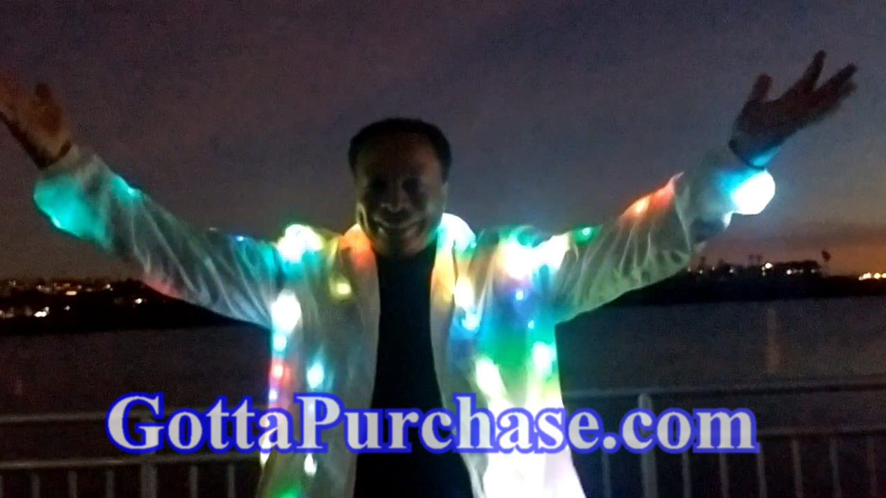 LED Party Jacket That Lights of Up and Flashes! Buy Now!