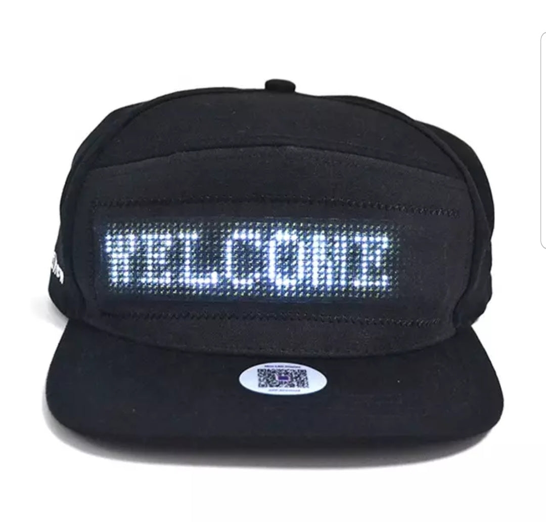 LED Display Hats - Customize and Wear Your Own Messages On Demand! Buy Now!