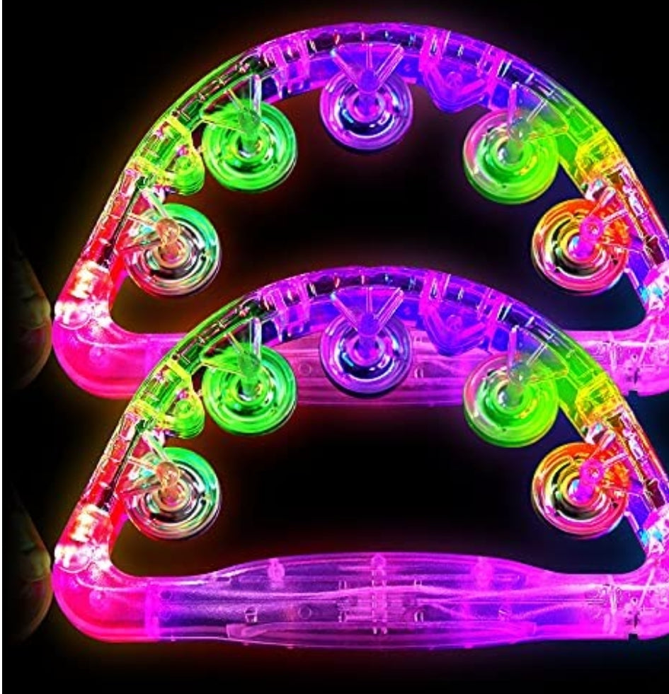 LED Flashing Tambourine - Musical Instrument