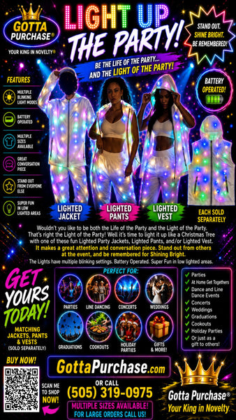 LED Lighted Pants That Lights of Up and Flashes! Buy Now! -Thes are the Lighted Pants