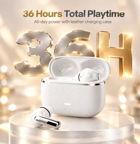 Earbuds -Luxury 3D Surround Sound Earbuds with Great Bass For Listening To Music - Bluetooth 6.0  Hi-Fi Clear Sound  for Talking - Dual Mic ENC Noise Canceling!