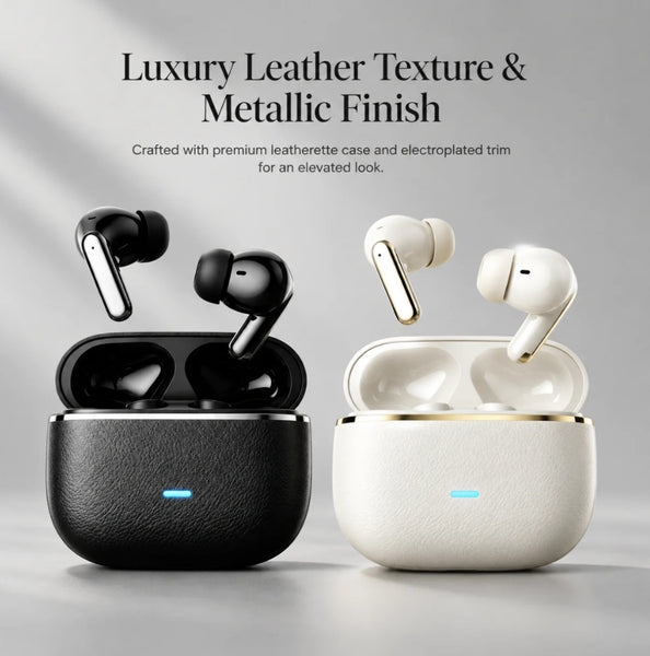 Earbuds -Luxury 3D Surround Sound Earbuds with Great Bass For Listening To Music - Bluetooth 6.0  Hi-Fi Clear Sound  for Talking - Dual Mic ENC Noise Canceling!