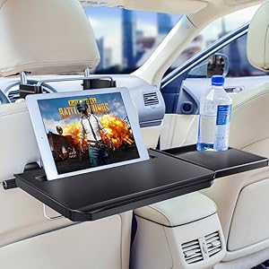 Steering Wheel Tray with Mounting Hooks For Eating inside Car and For Car Desk Office Use