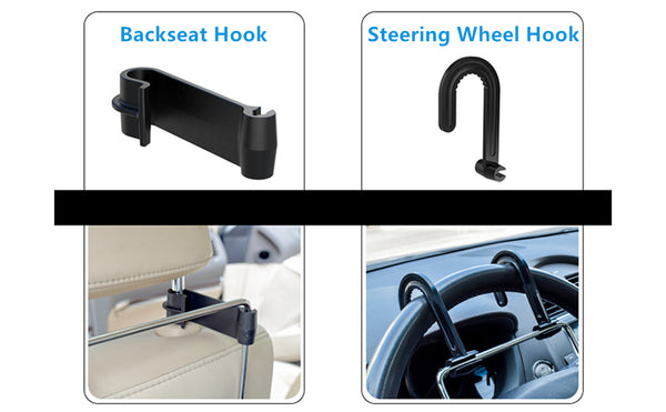 Steering Wheel Tray with Mounting Hooks For Eating inside Car and For Car Desk Office Use