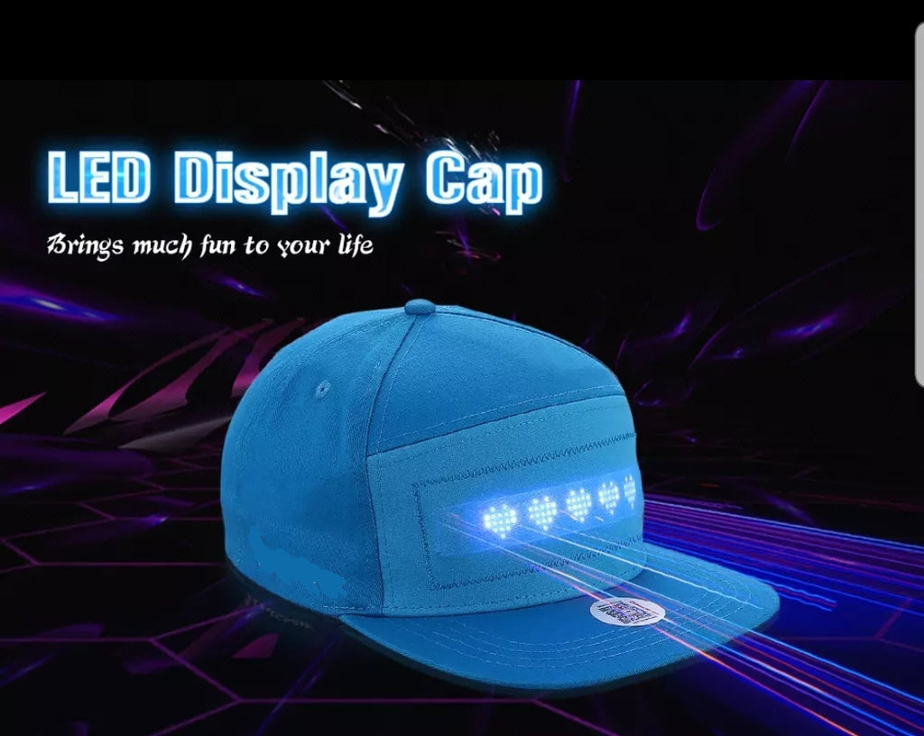 Led Screen Inside Hat LED Display Hats - Customize and Wear Your Own Messages On Demand! Buy ...